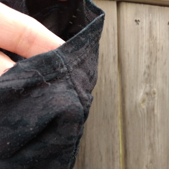 Vintage Roxy T-Shirt Y2K 2000s Sheer Burnout Graphic "I Want the Sun" V-Neck - Picture 9 of 11